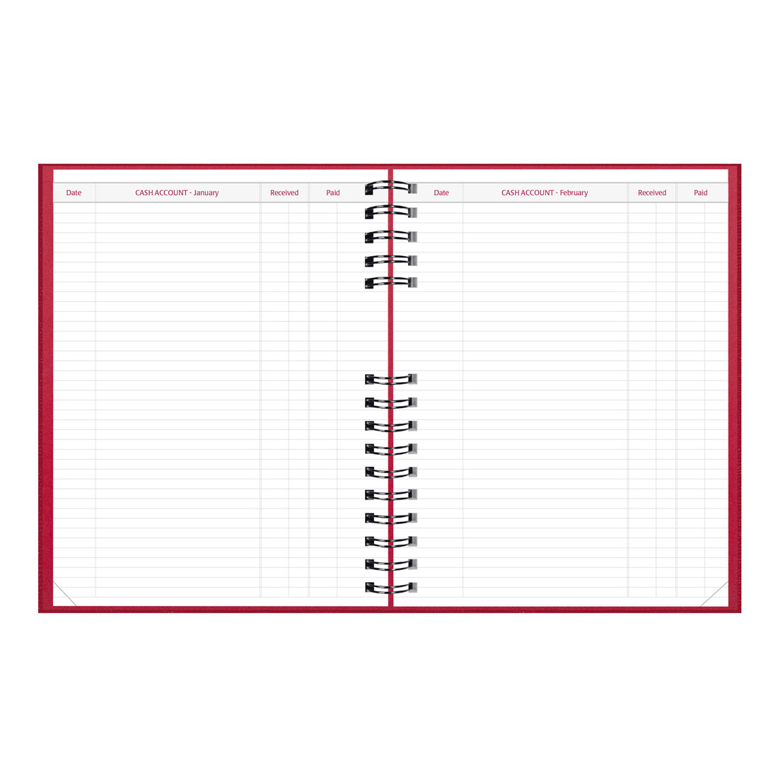 Brownline CoilPro Daily Planner 2026, English, Red C550C.RED-26