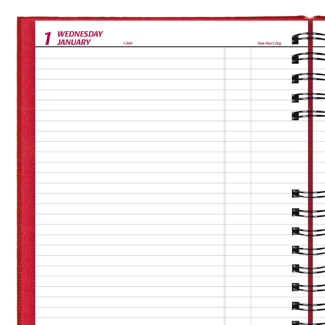 Brownline CoilPro Daily Planner 2026, English, Red C551C.RED-26