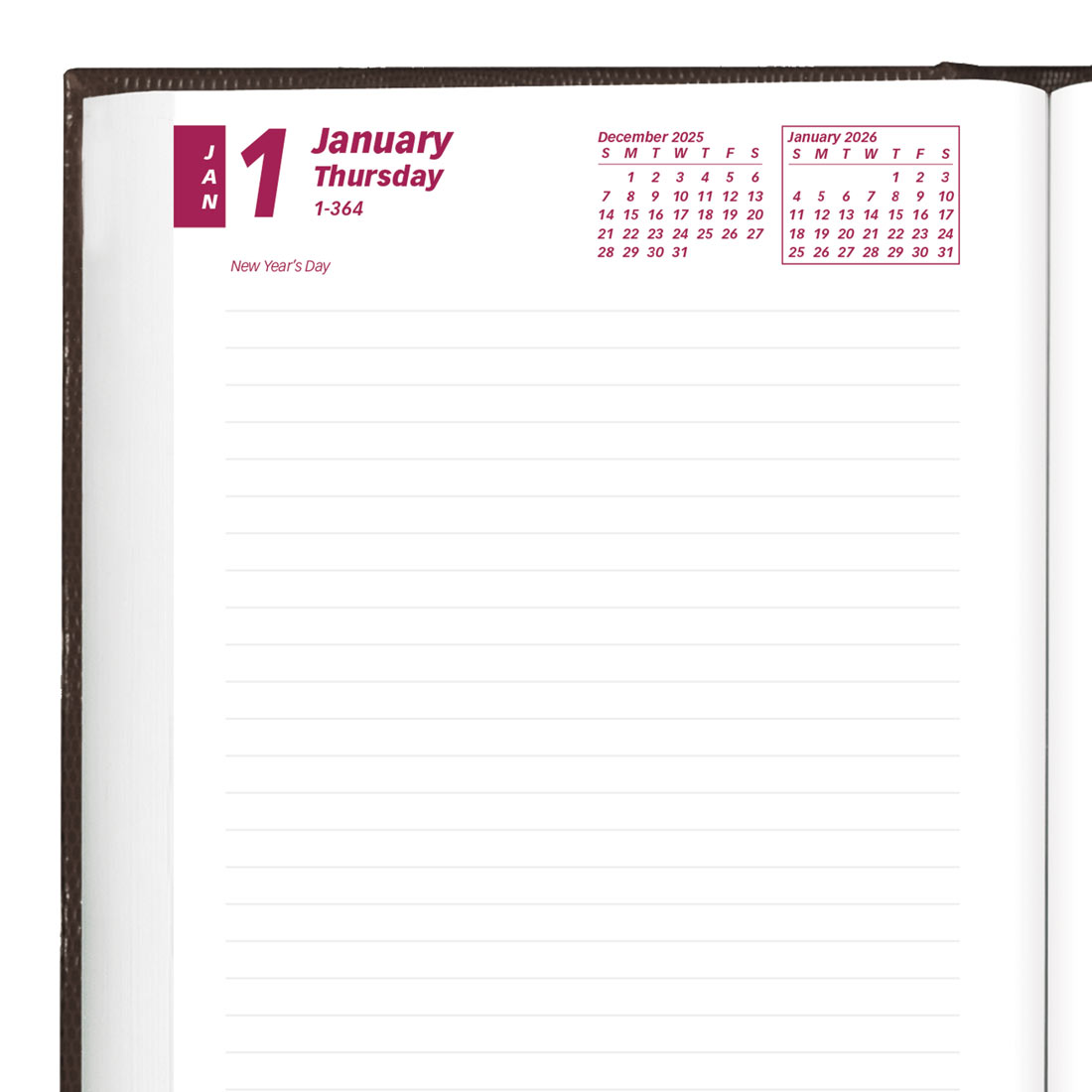 Brownline Daily Planner 2026, English, Black CB387.BLK-26