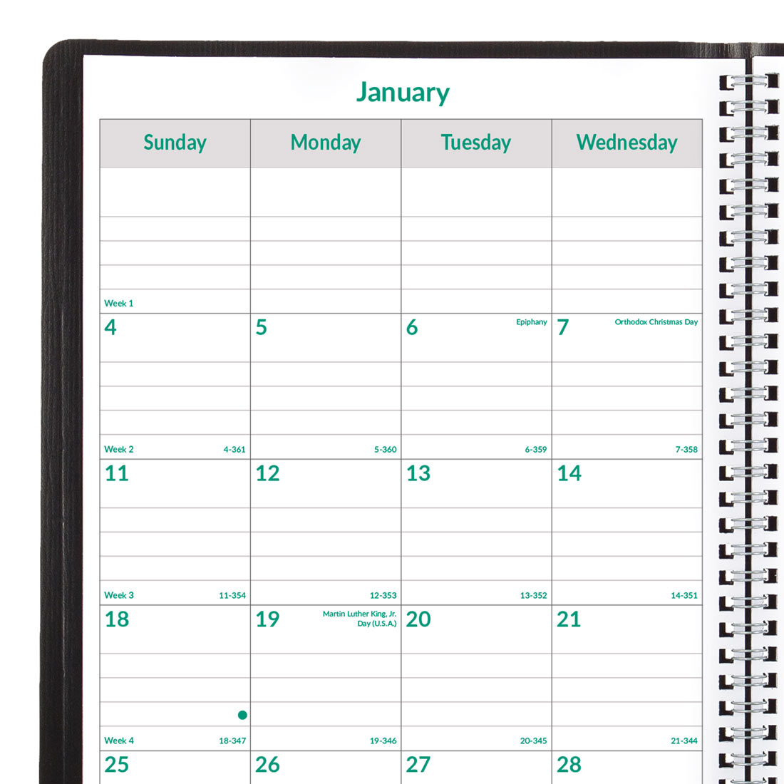 Brownline EcoLogix Monthly Planner 2026, English, Black CB435W.BLK-26
