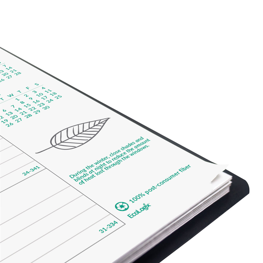 Brownline EcoLogix Monthly Planner 2026, English, Black CB435W.BLK-26