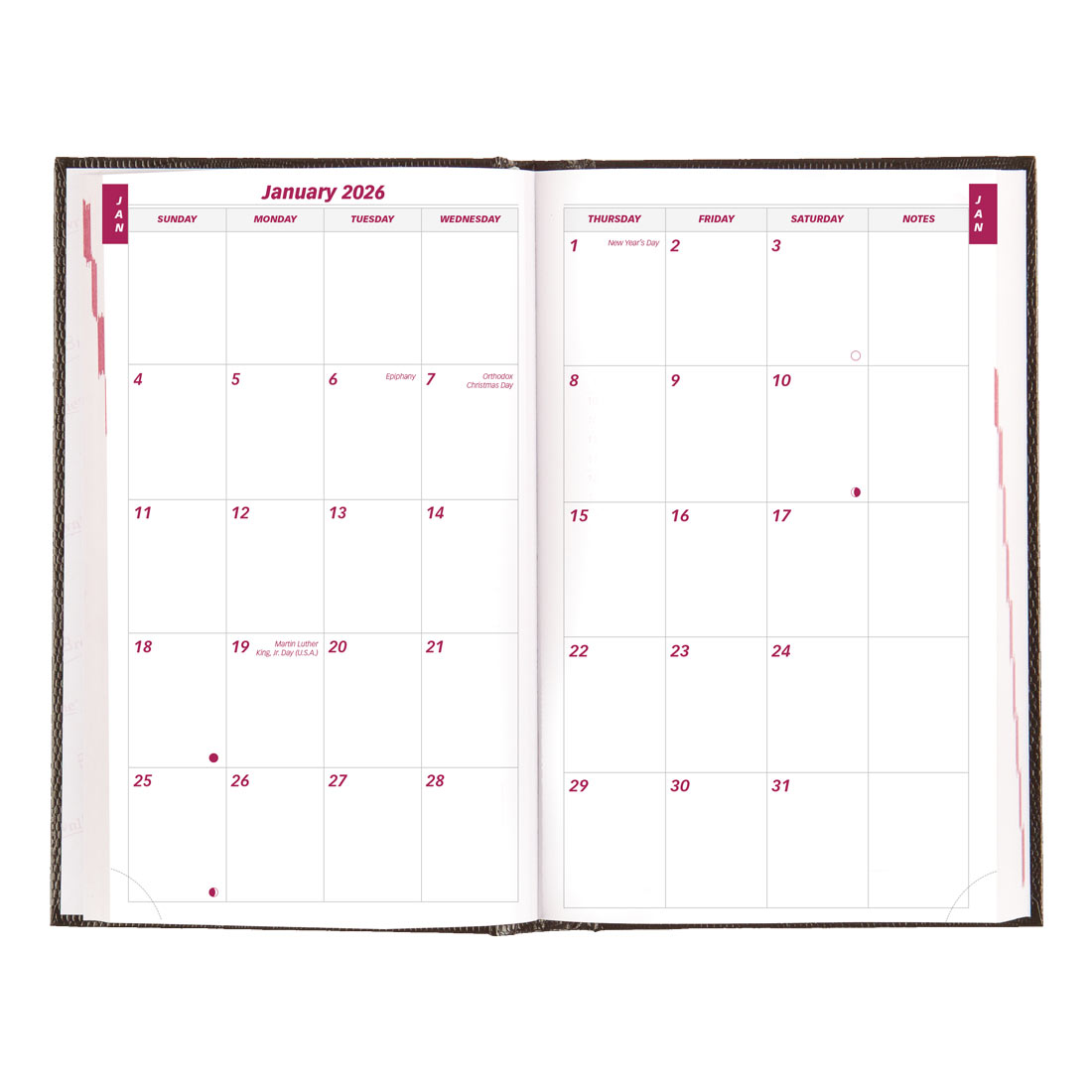 Brownline Daily Planner 2026, English, Black CB634.BLK-26