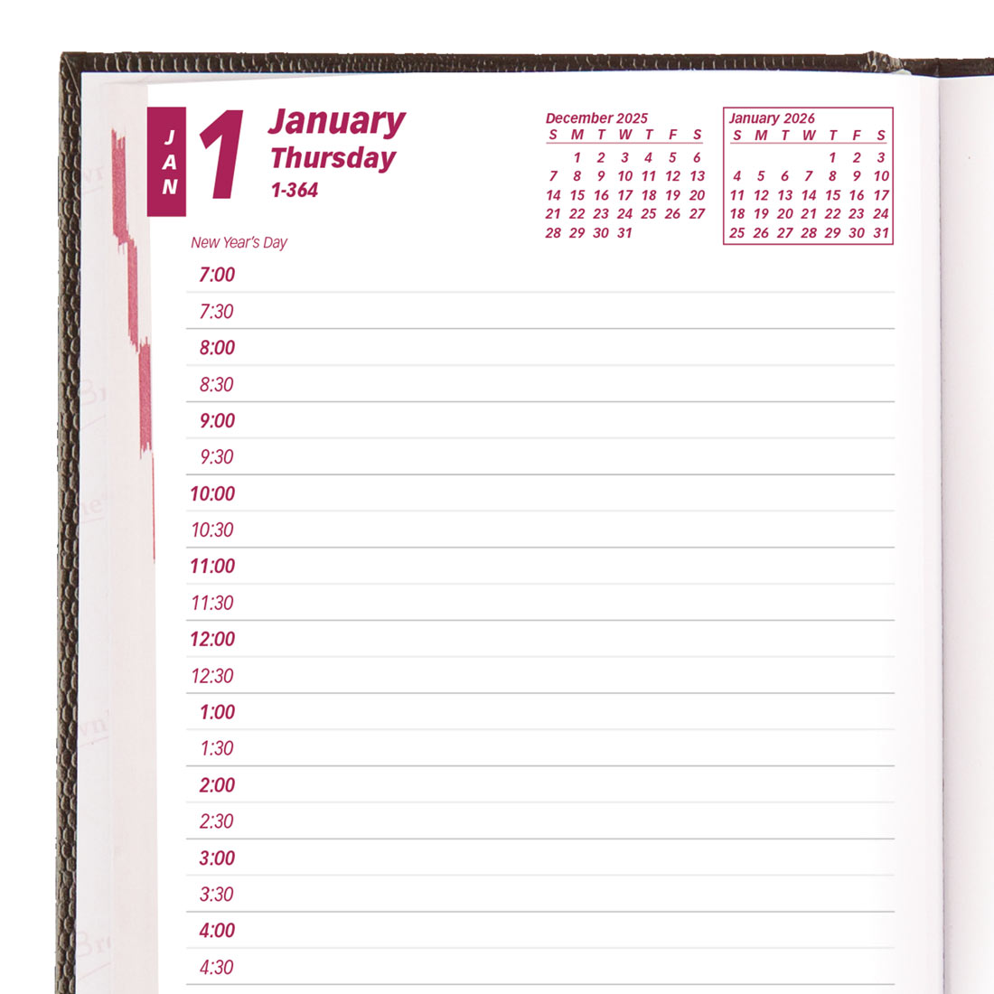 Brownline Daily Planner 2026, English, Black CB634.BLK-26