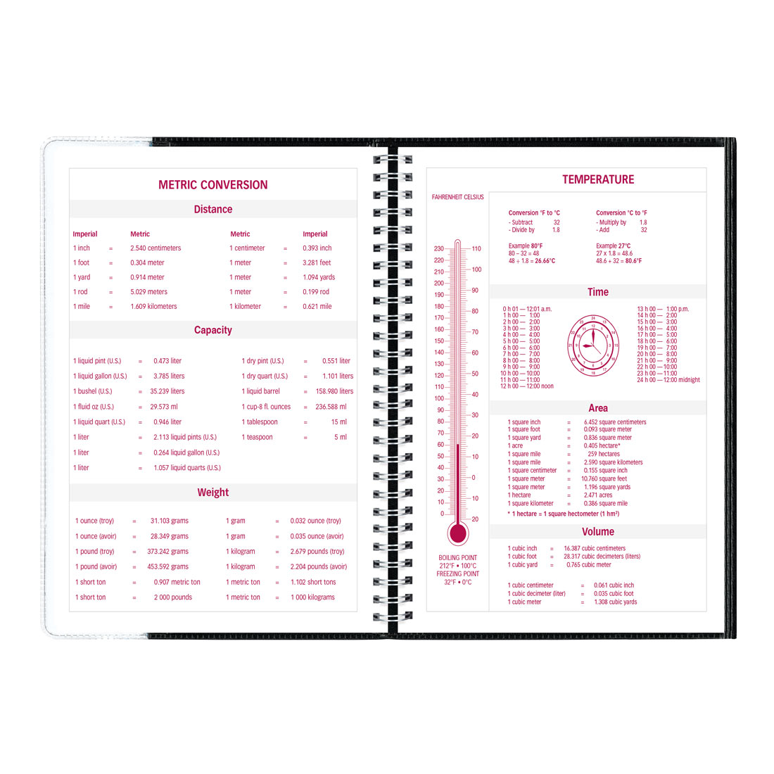 Brownline Pre-Vu Weekly Planner 2026, English, Tri-Fold Cover, Black CB920.BLK-26