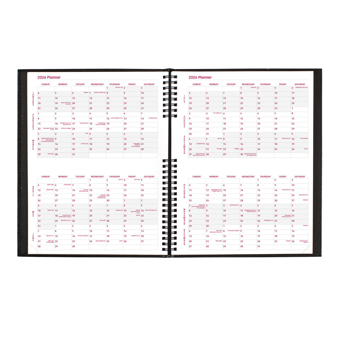 Brownline CoilPro Weekly Appointment Book 2026, English CB950C.BLK-26 #colour_black