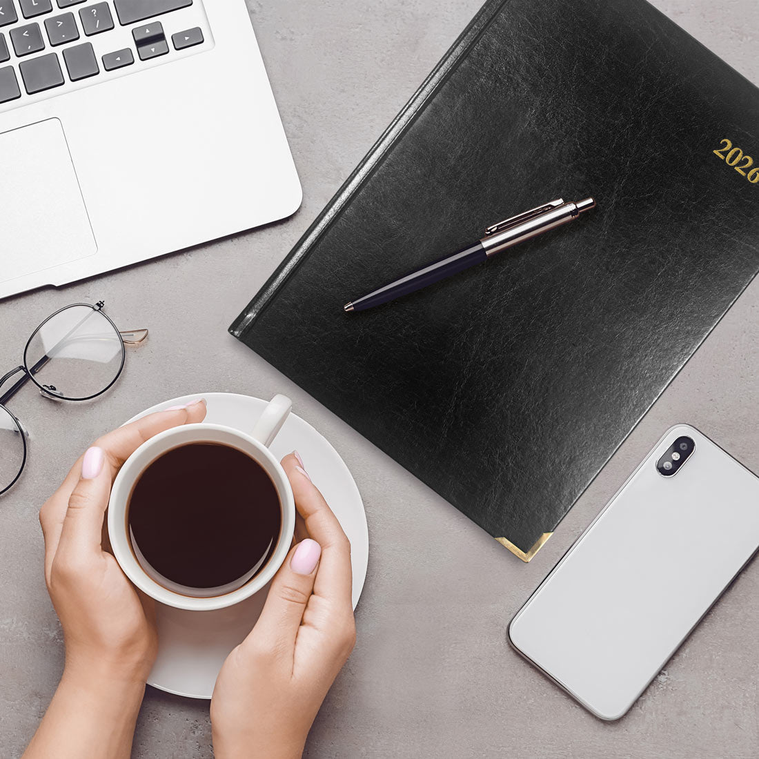 Brownline Executive Weekly Planner 2026, Trilingual, Black CBE512-26