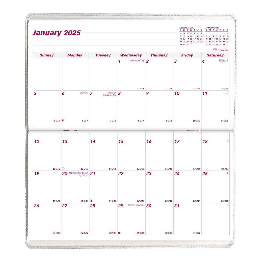 2-Year Monthly Pocket Planner 2025-2026, English, CA424.ASX
