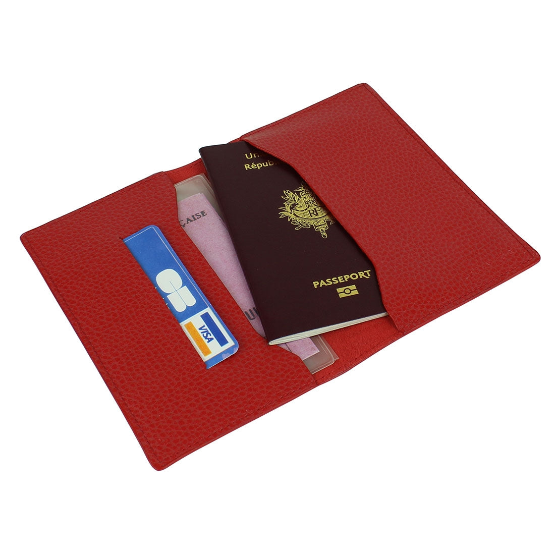Passport/Document Holder - Red#colour_laurige-red