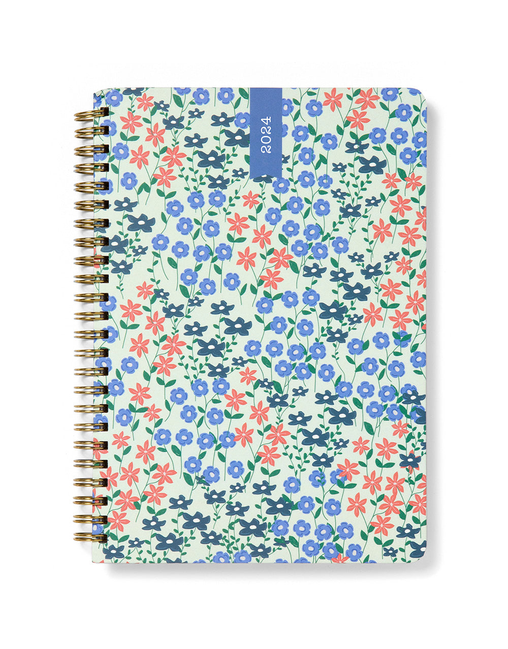 Spring Valley A5 Week to View Diary 2024 - Multilanguage#colour_spring-valley-mint