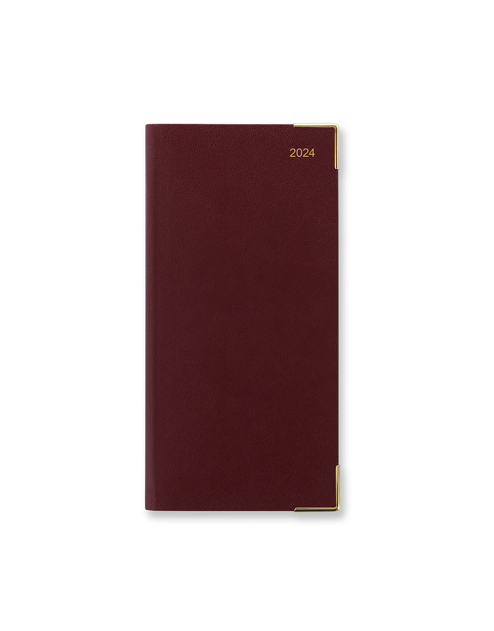 Classic Slim Landscape Week to View Planner with Appointments and Planners 2024 - English#colour_burgundy