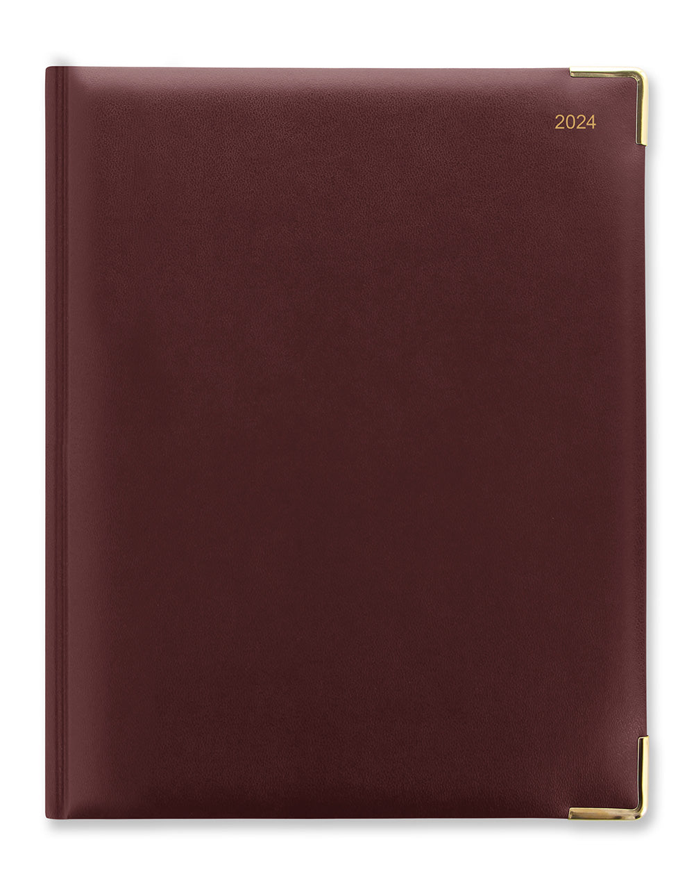 Classic Quarto Vertical Week to View Diary with Appointments 2024 - English#colour_burgundy