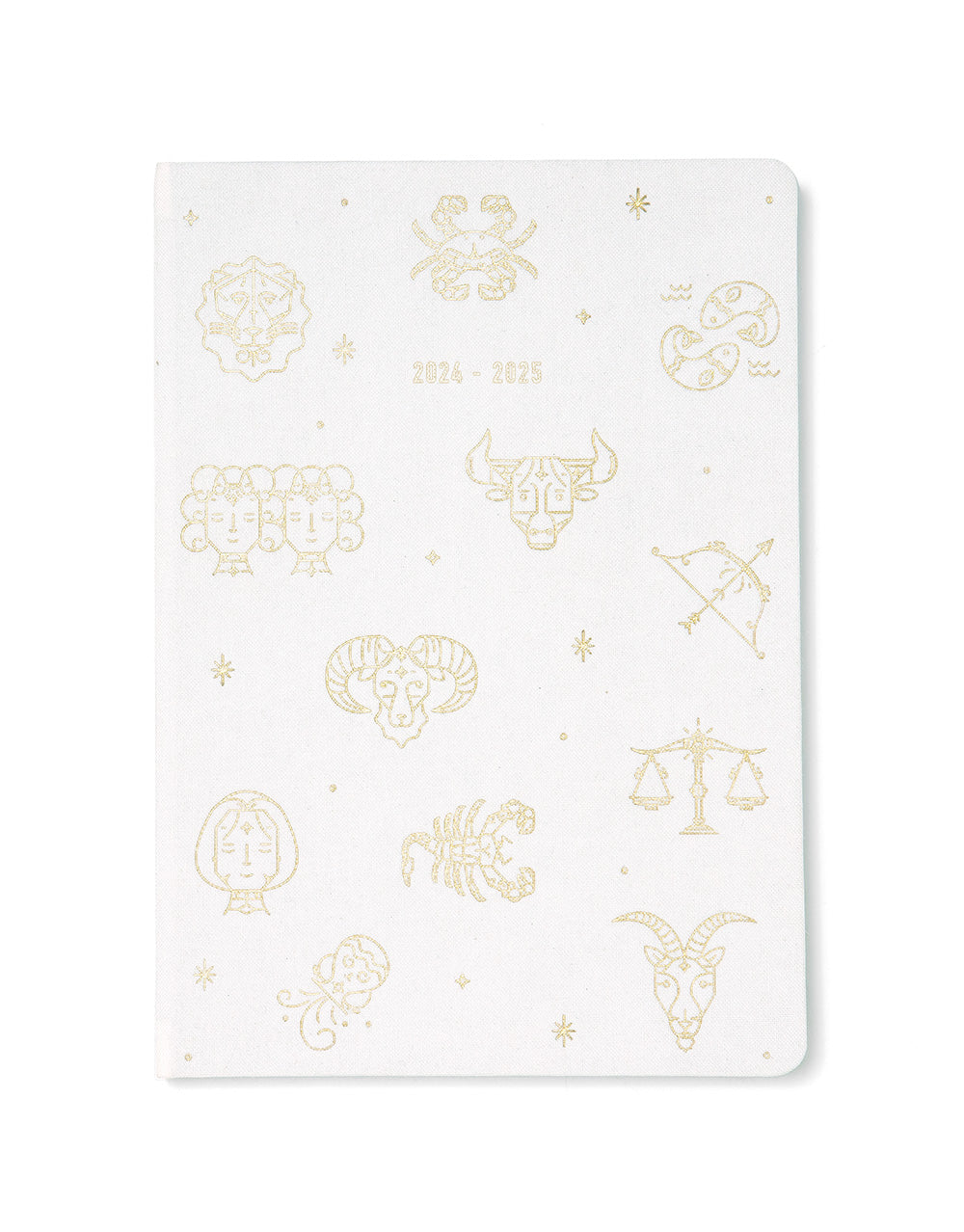 Zodiac A5 Week to View Planner 2024-2025 - Multilanguage#colour_ivory
