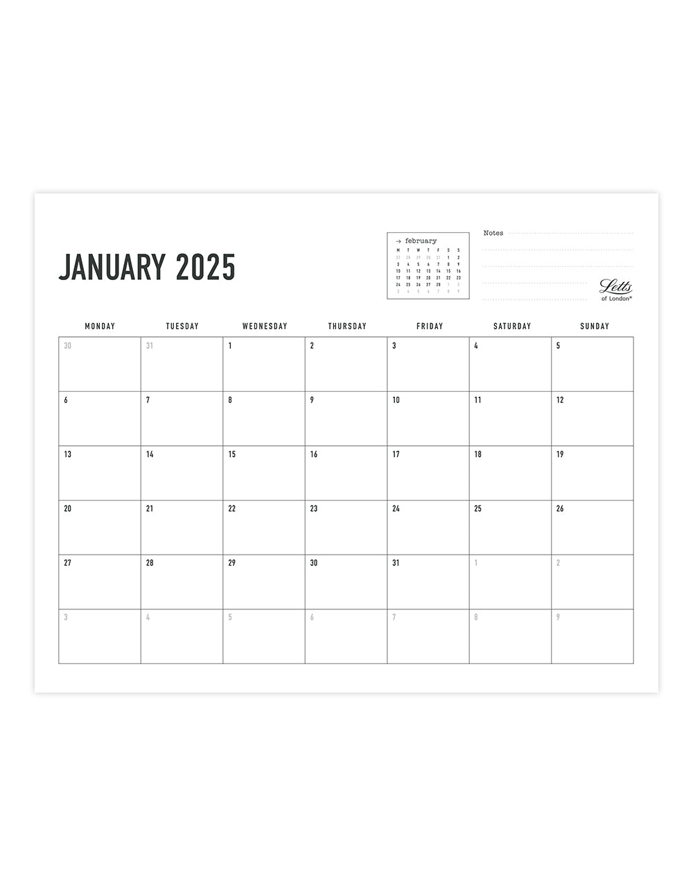 Conscious 2025 Wall Calendar Clay 25-082348#colour_clay
