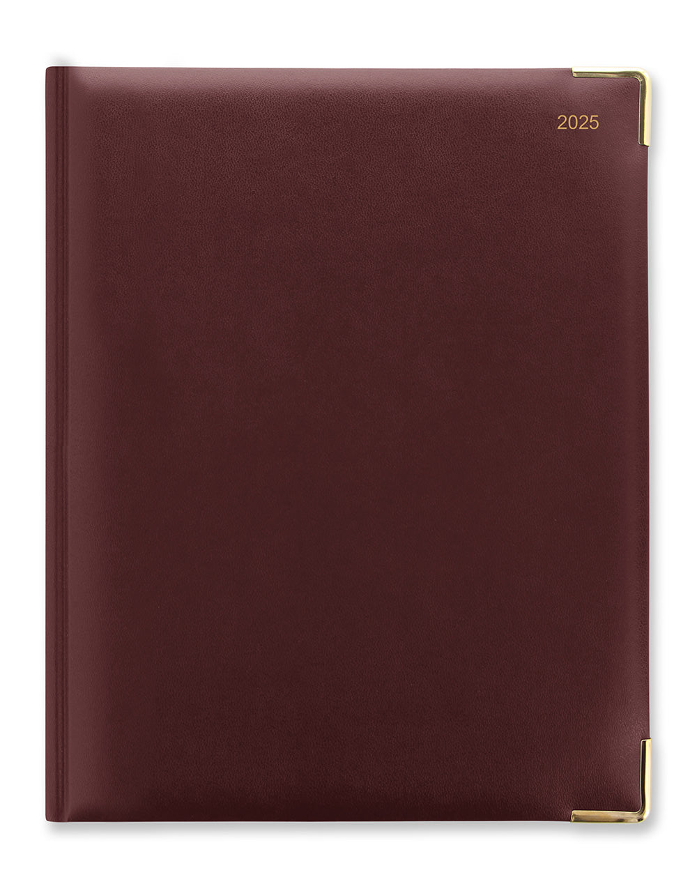 Classic Quarto Vertical Week to View Planner with Appointments 2025 - English#colour_burgundy