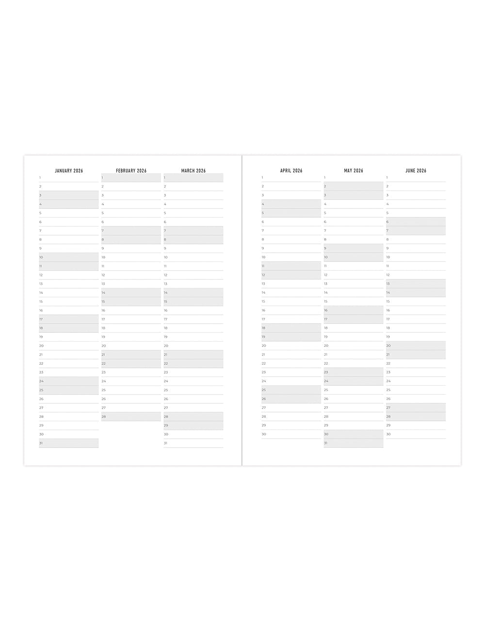 Letts of London Conscious A5 Week to View Planner 2026 - Multilanguage Rosewater 26-082399 #colour_rosewater