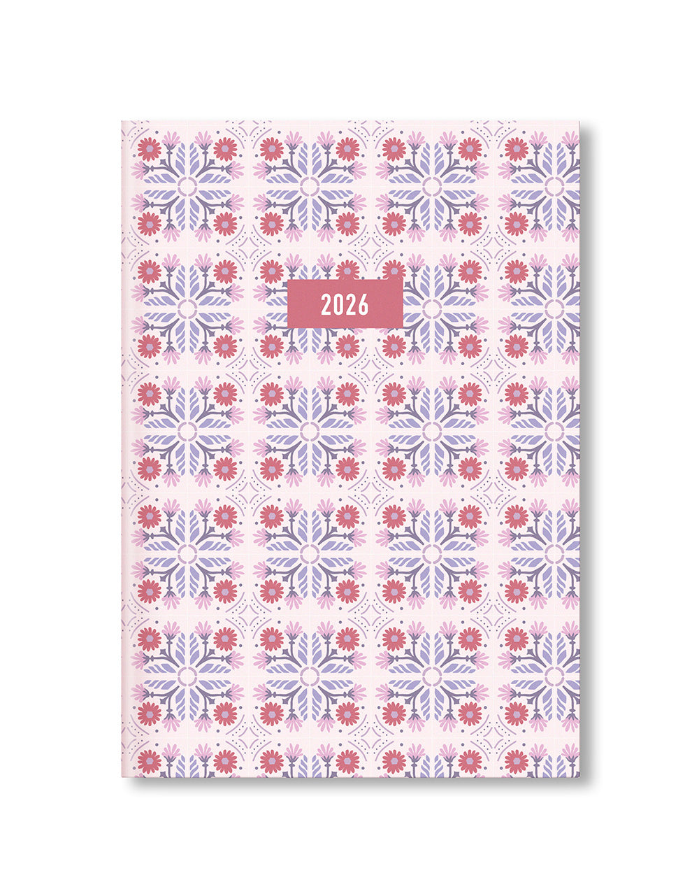 Letts of London Morocco A5 Week to View Planner 2026 - Multilanguage Pink 26-082494 #colour_morocco-pink