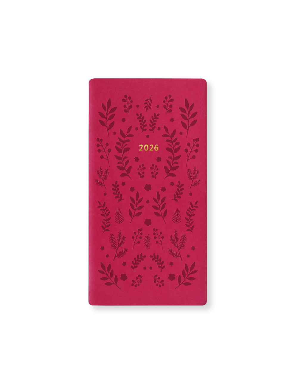 Letts of London Woodland Slim Week to View Planner 2026 - Multilanguage Pink 26-082547 #colour_woodland-pink
