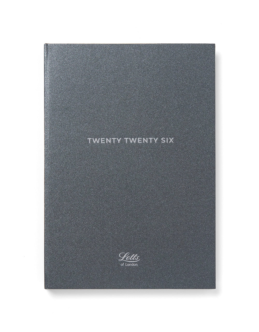 Letts of London Titanium A5 Week to View Planner 2026 - Multilanguage Charcoal 26-082582 #colour_charcoal
