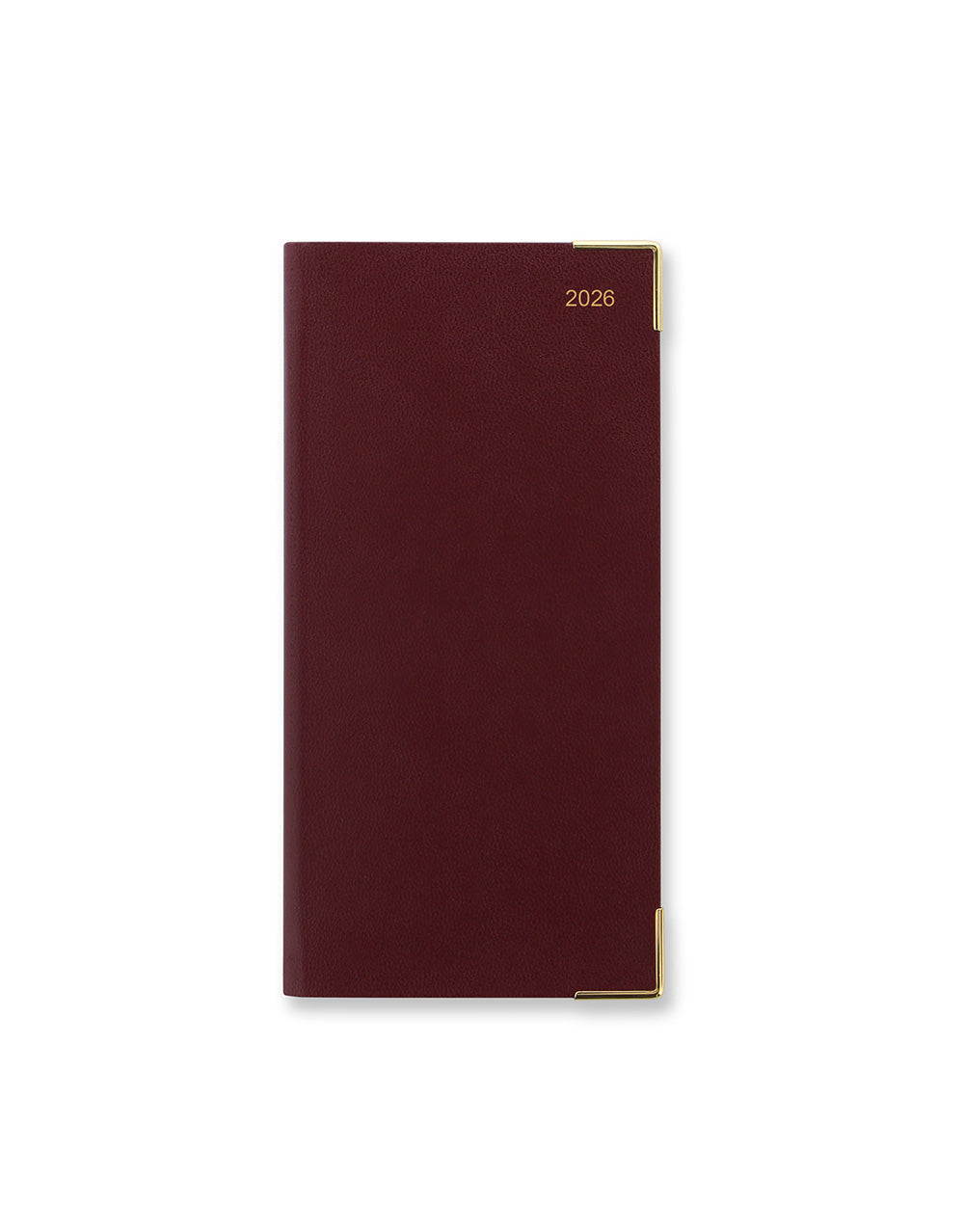 Letts of London Classic Slim Landscape Month to View Planner 2026 - English Burgundy 26-C12SBY #colour_burgundy
