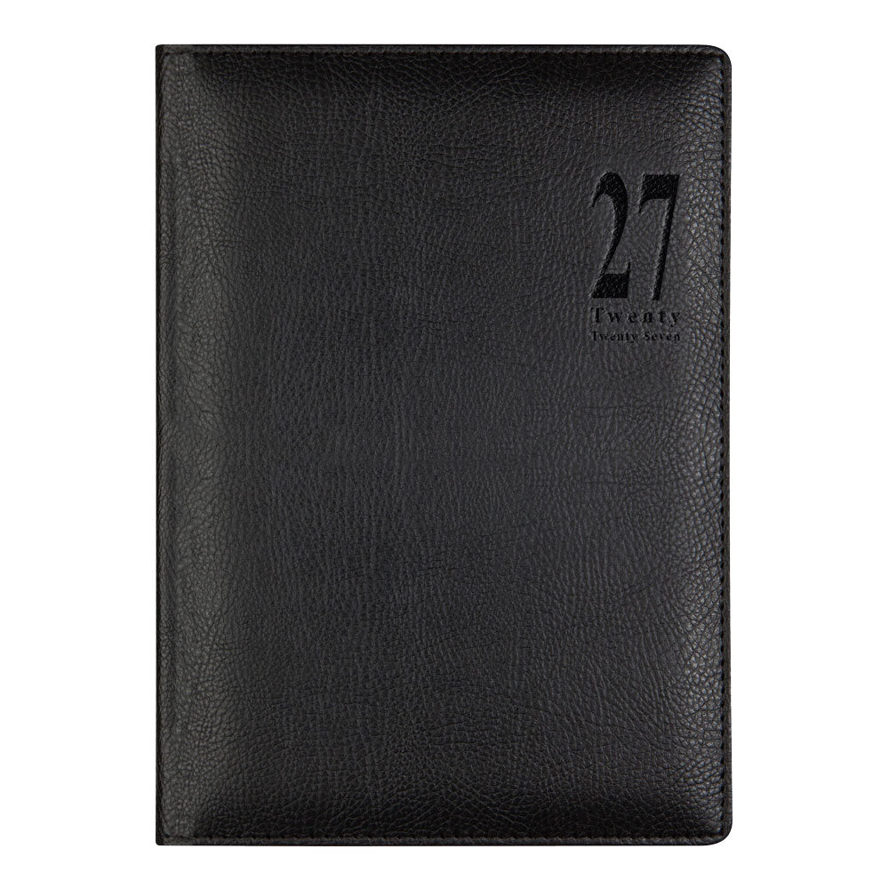Letts A5 Weekly Planner, Milano, 2027 Black 27-080569 27-080569 #colour_black