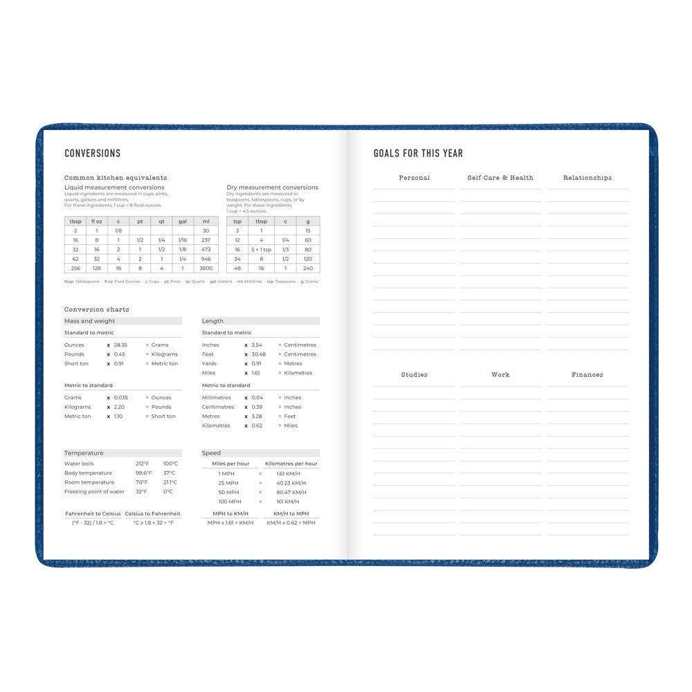 Letts A5 Weekly Planner, Milano, 2027 Blue 27-080570 27-080570 #colour_blue