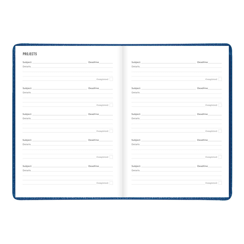 Letts A5 Weekly Planner, Milano, 2027 Blue 27-080570 27-080570 #colour_blue