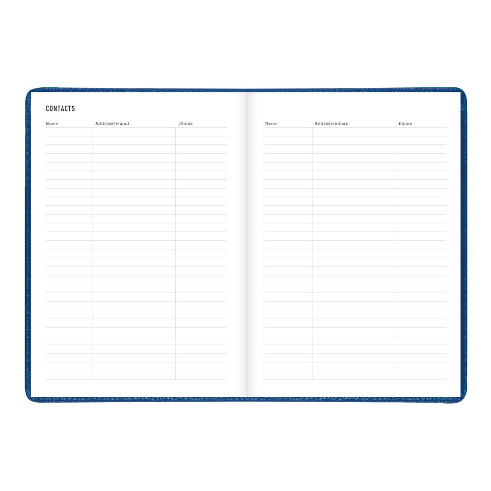 Letts A5 Weekly Planner, Milano, 2027 Blue 27-080570 27-080570 #colour_blue