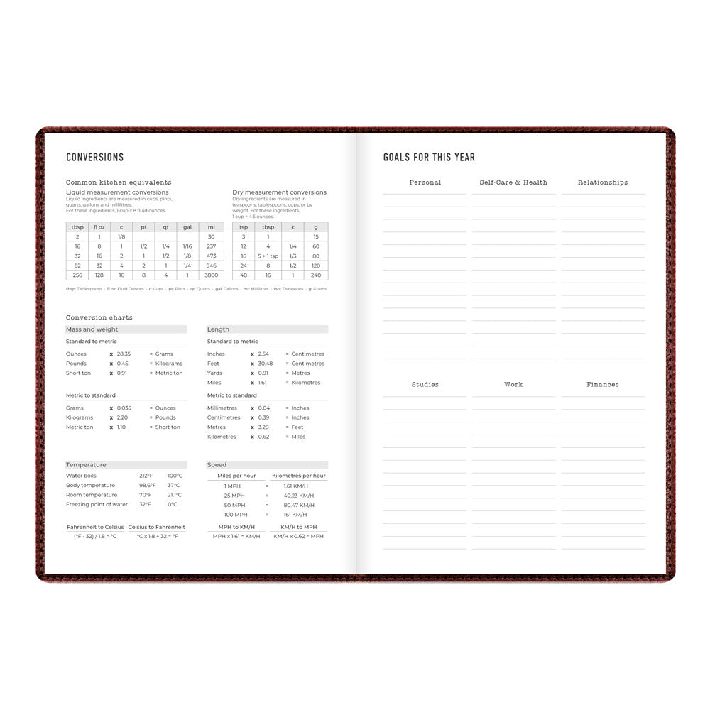 Letts A5 Weekly Planner, Milano, 2027 Chocolate 27-081170 27-081170 #colour_chocolate