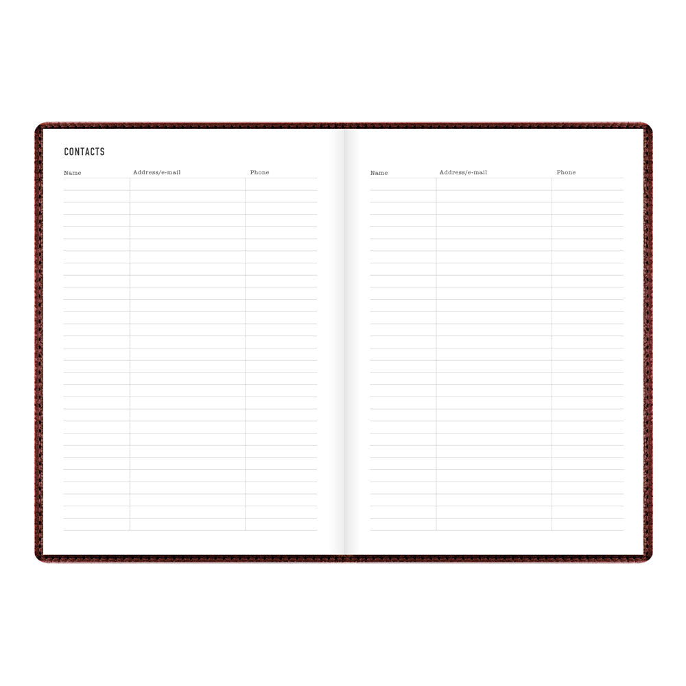 Letts A5 Weekly Planner, Milano, 2027 Chocolate 27-081170 27-081170 #colour_chocolate