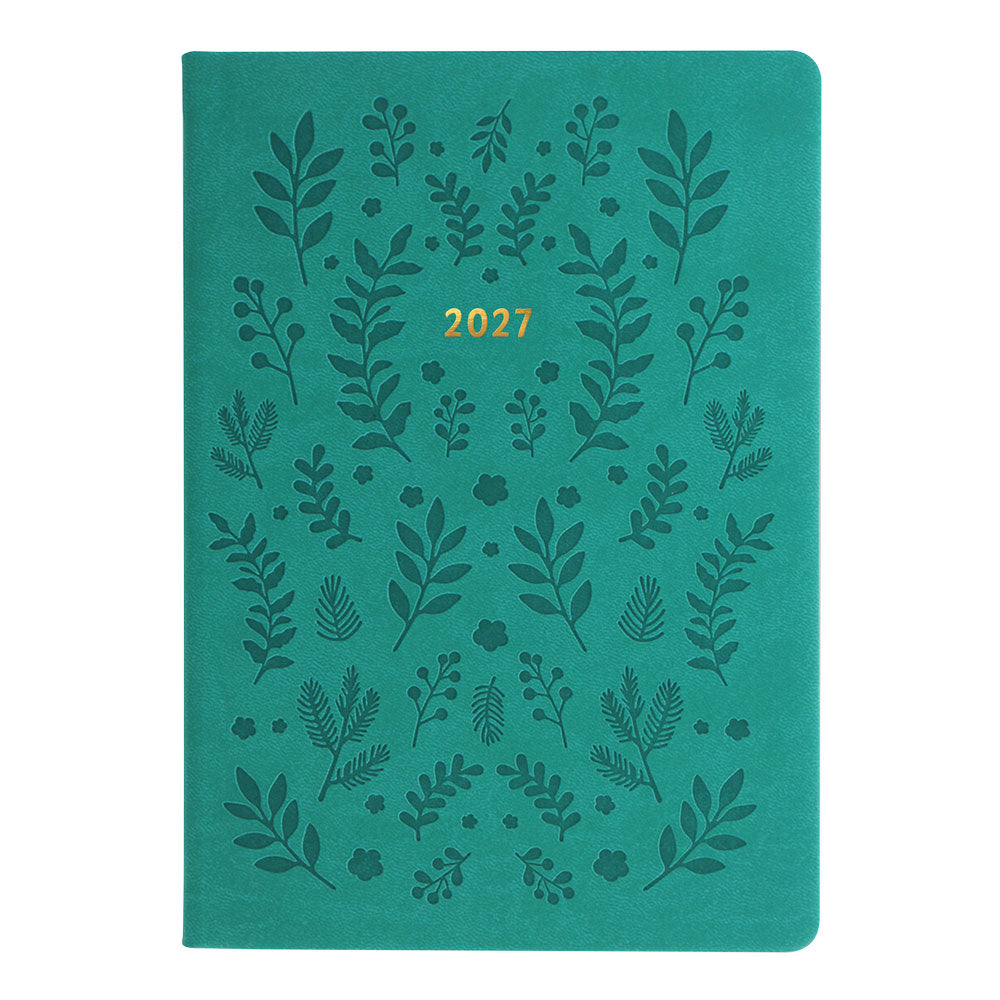 Letts A5 Weekly Planner, Woodland, 2027 Green 27-082161 27-082161 #colour_woodland-green