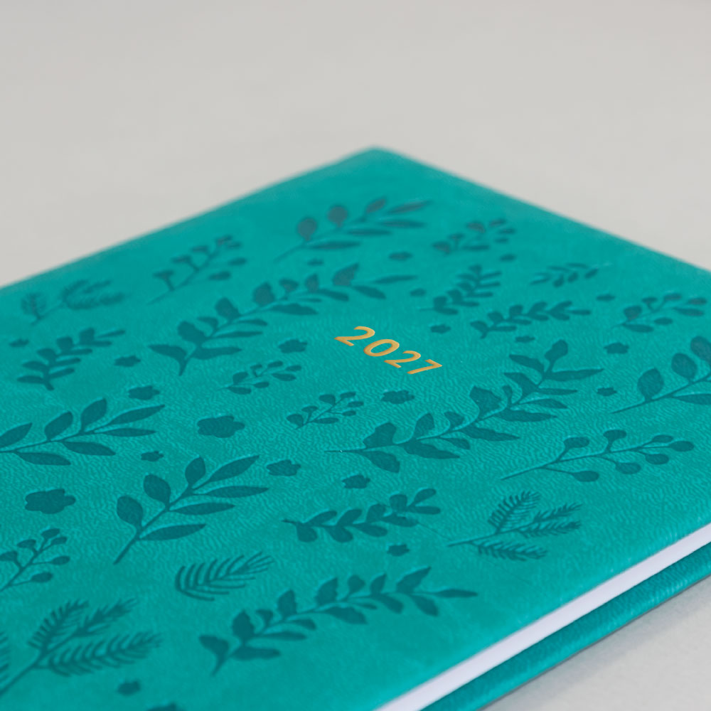 Letts A5 Weekly Planner, Woodland, 2027 Green 27-082161 27-082161 #colour_woodland-green