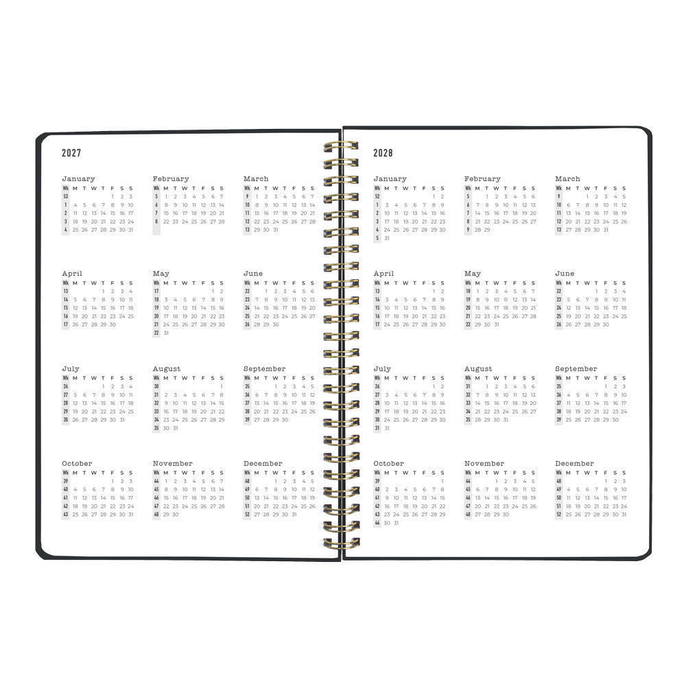 Letts A5 Weekly Planner, Celebrate, 2027 Grey 27-082184 27-082184 #colour_grey