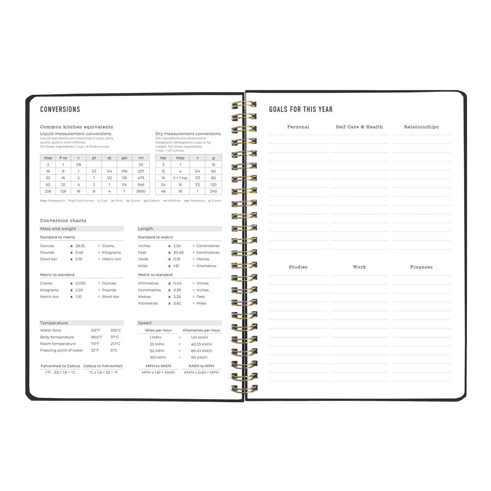 Letts A5 Weekly Planner, Celebrate, 2027 Grey 27-082184 27-082184 #colour_grey