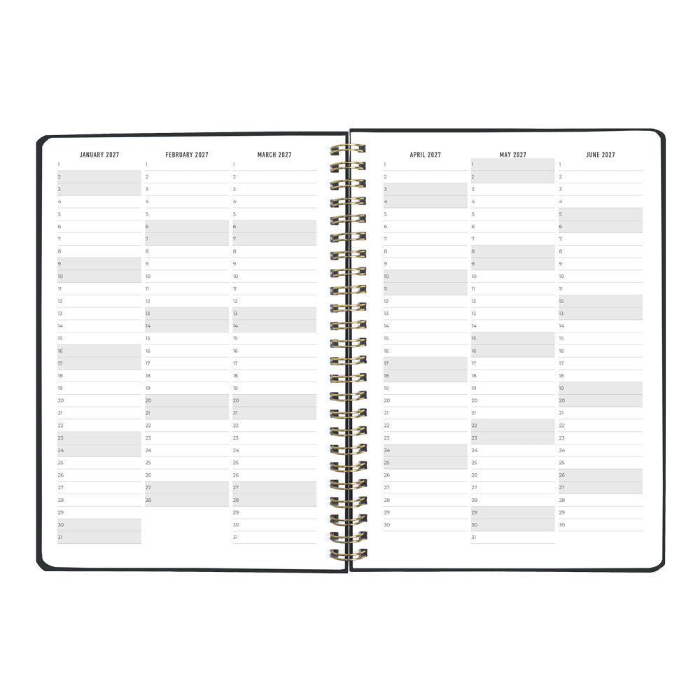 Letts A5 Weekly Planner, Celebrate, 2027 Grey 27-082184 27-082184 #colour_grey