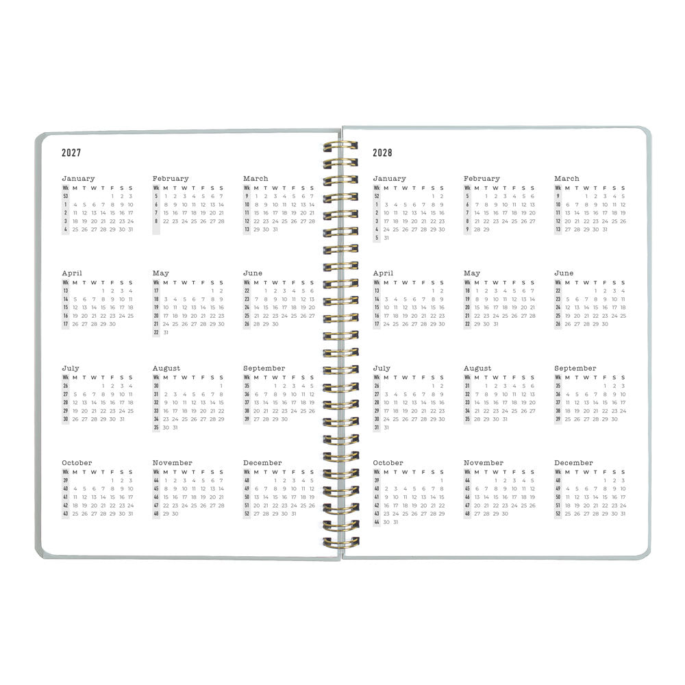 Letts A5 Weekly Planner, Celebrate, 2027 Sky 27-082186 27-082186 #colour_sky