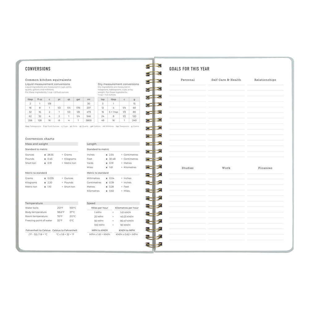 Letts A5 Weekly Planner, Celebrate, 2027 Sky 27-082186 27-082186 #colour_sky