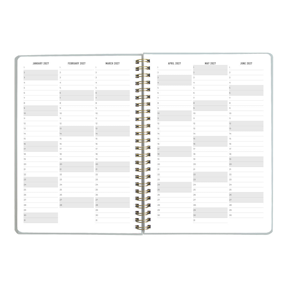 Letts A5 Weekly Planner, Celebrate, 2027 Sky 27-082186 27-082186 #colour_sky