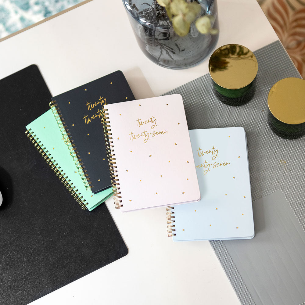 Letts A5 Weekly Planner, Celebrate, 2027 Sky 27-082186 27-082186 #colour_sky