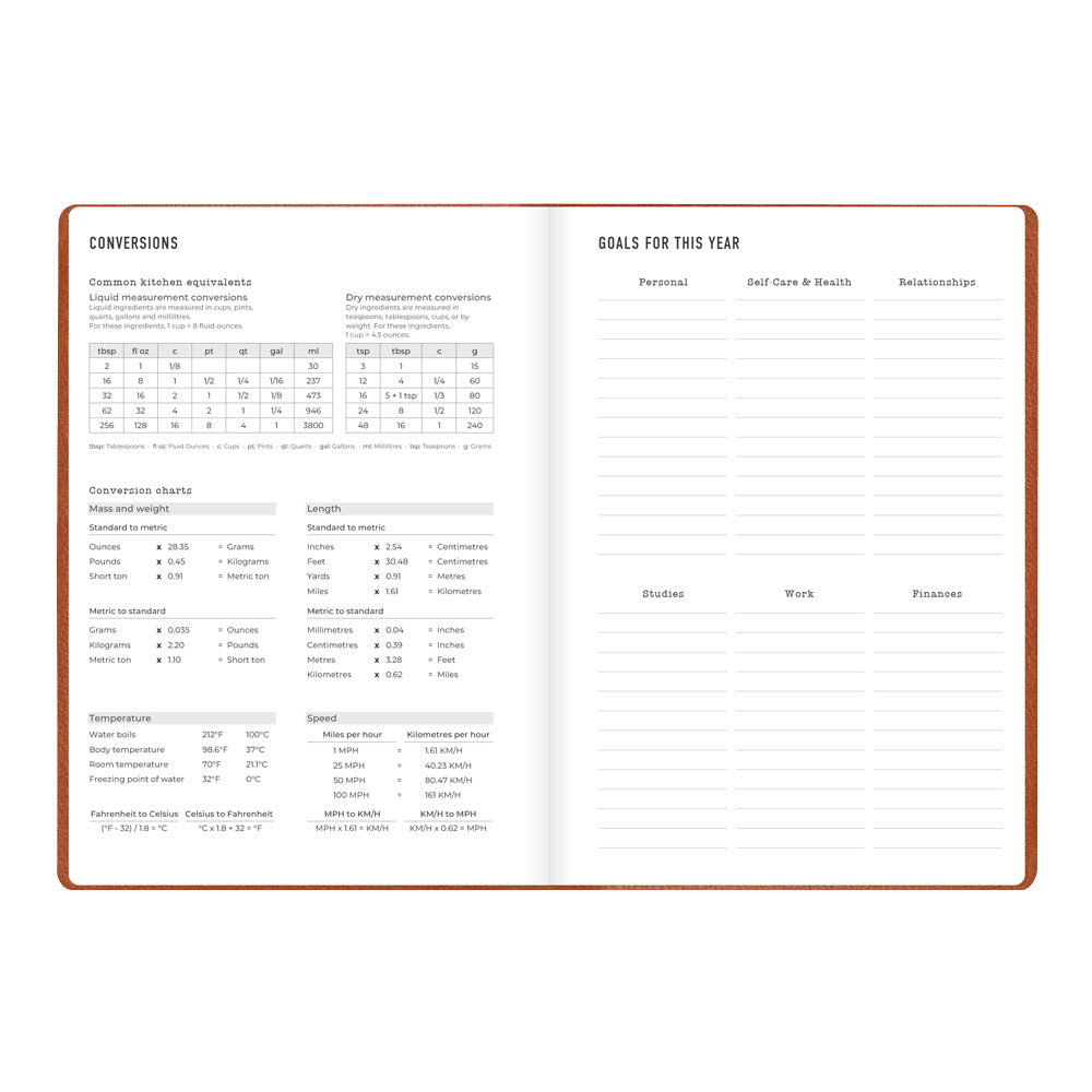 Letts A5 Weekly Planner, Oslo, 2027 Tan 27-082334 27-082334 #colour_tan
