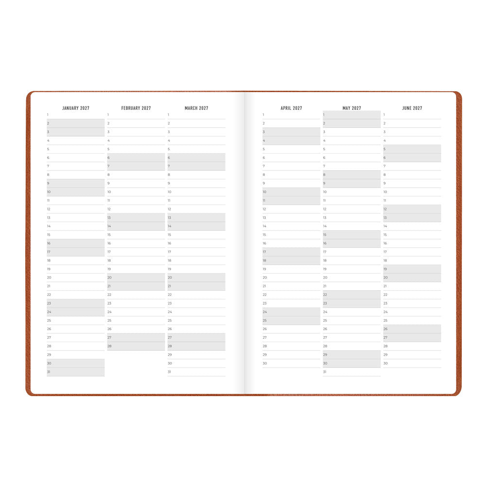 Letts A5 Weekly Planner, Oslo, 2027 Tan 27-082334 27-082334 #colour_tan
