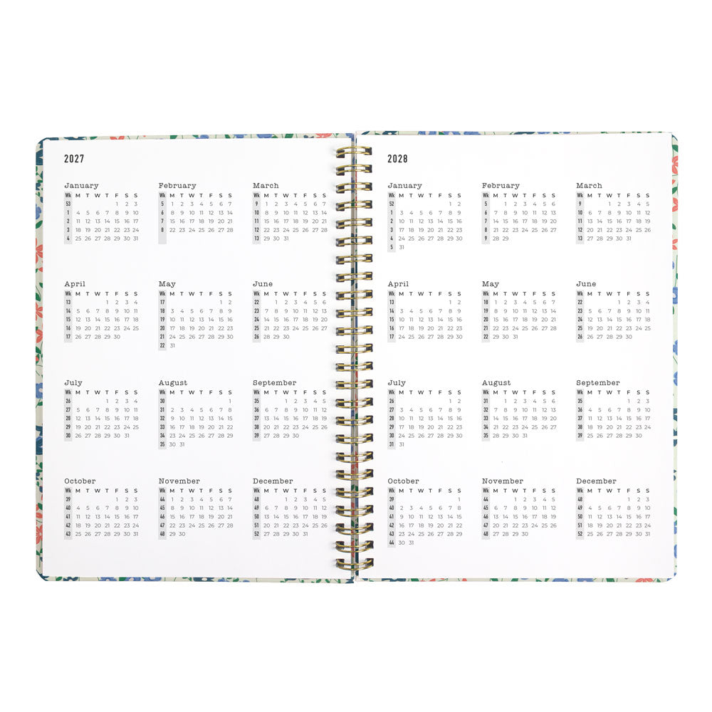 Letts A5 Weekly Planner, Spring Valley, 2027 Mint 27-082377 27-082377 #colour_spring-valley-mint