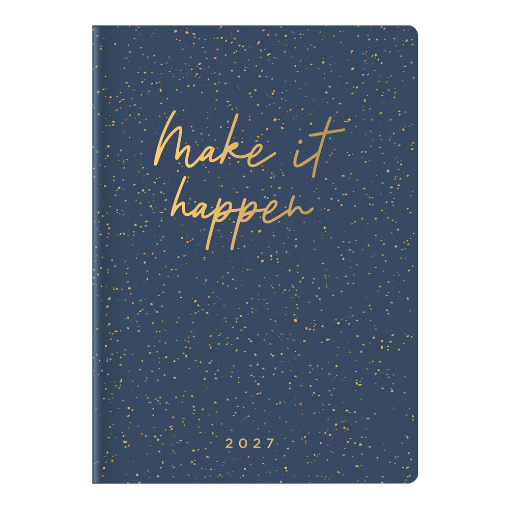 Letts A5 Weekly Planner, Inspire, 2027 Navy 27-082484 27-082484 #colour_navy
