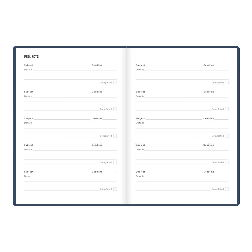 Letts A5 Weekly Planner, Inspire, 2027 Navy 27-082484 27-082484 #colour_navy