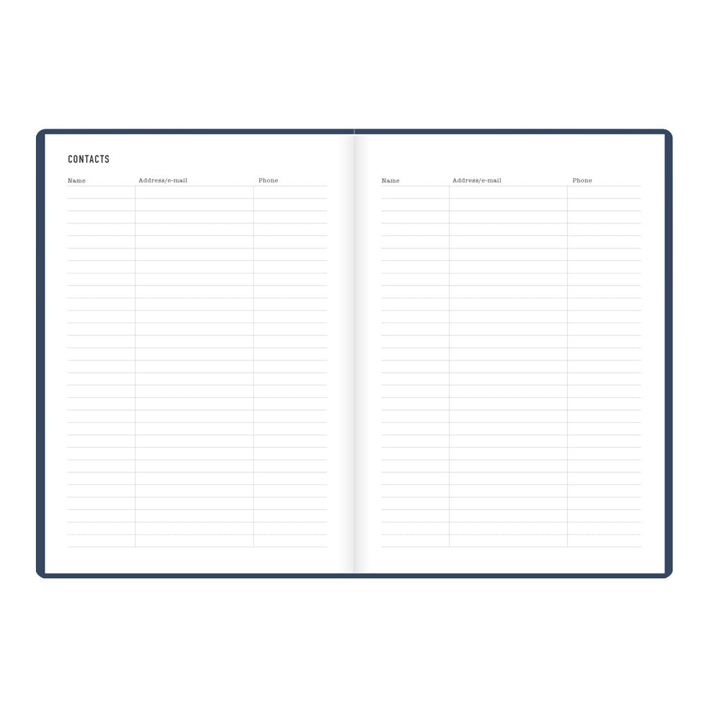 Letts A5 Weekly Planner, Inspire, 2027 Navy 27-082484 27-082484 #colour_navy