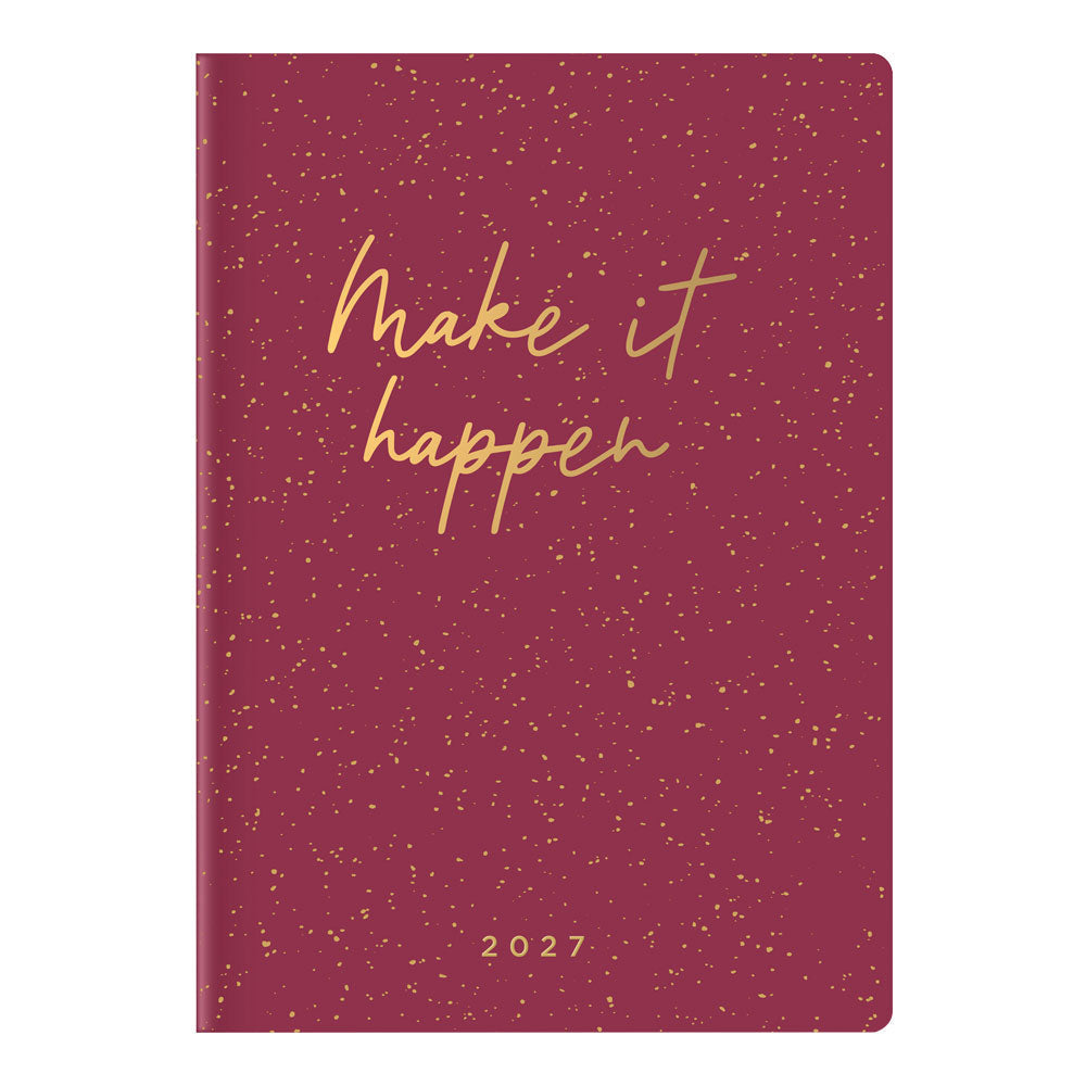 Letts A5 Weekly Planner, Inspire, 2027 Plum 27-082485 27-082485 #colour_plum