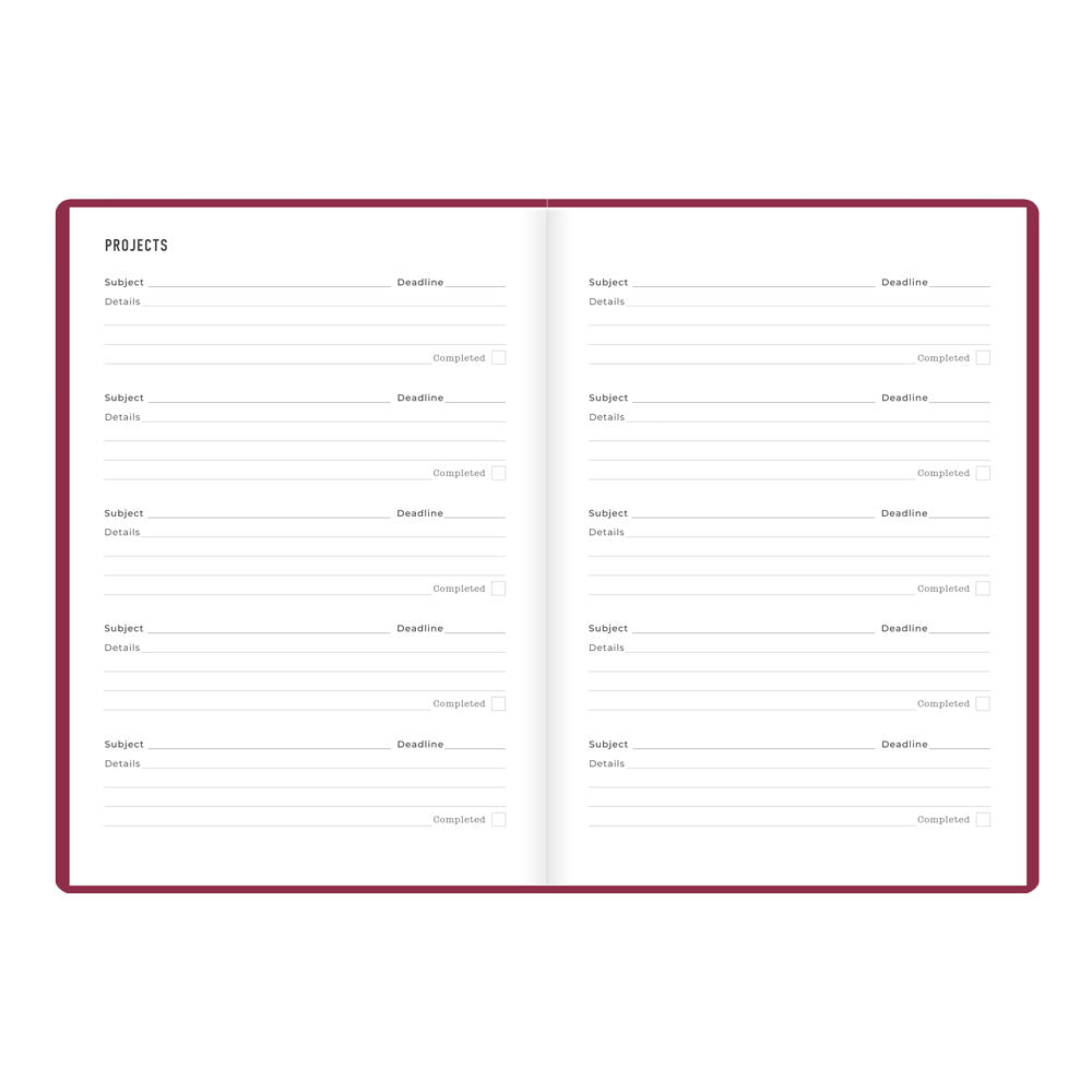 Letts A5 Weekly Planner, Inspire, 2027 Plum 27-082485 27-082485 #colour_plum