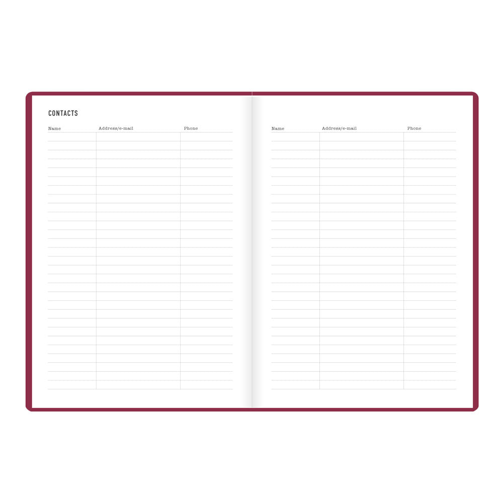 Letts A5 Weekly Planner, Inspire, 2027 Plum 27-082485 27-082485 #colour_plum