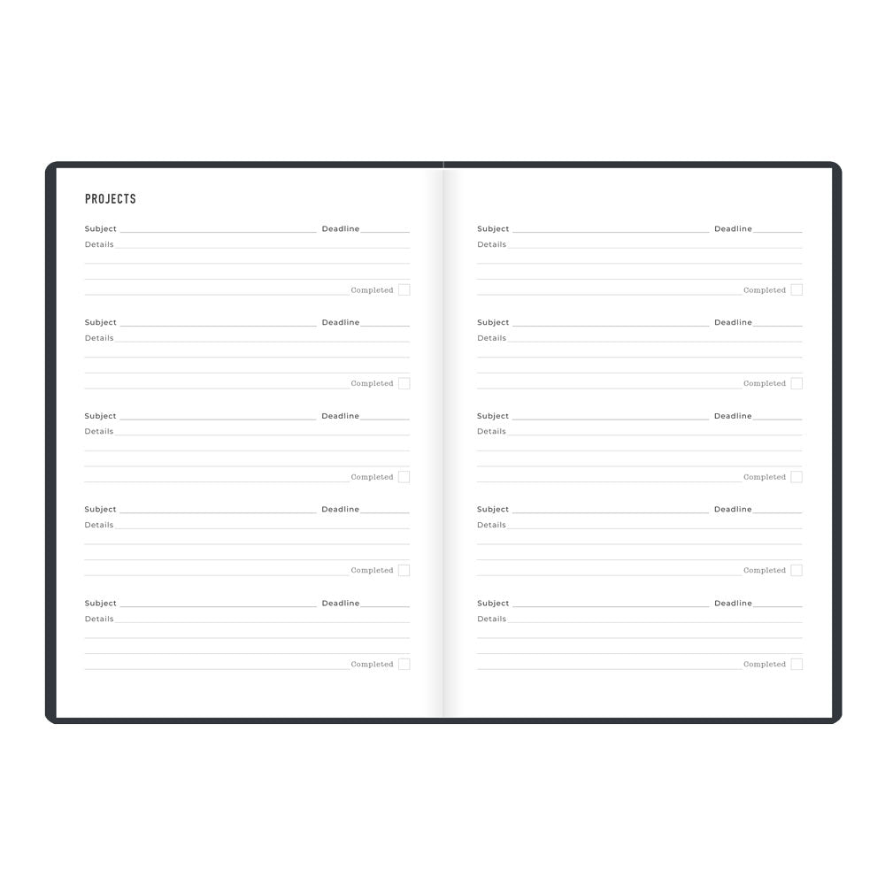Letts A5 Weekly Planner, Inspire, 2027 Charcoal 27-082486 27-082486 #colour_charcoal