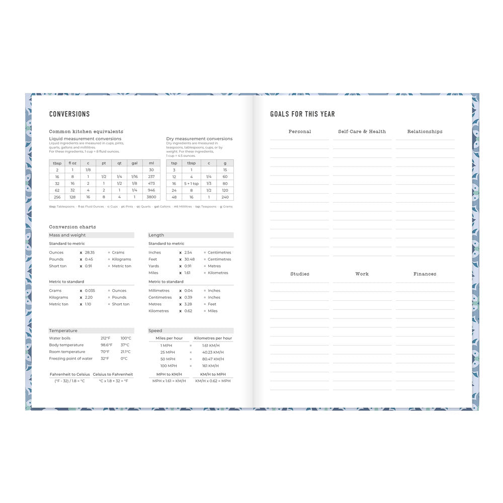 Letts A5 Weekly Planner, Morocco, 2027 Blue 27-082495 27-082495 #colour_morocco-blue