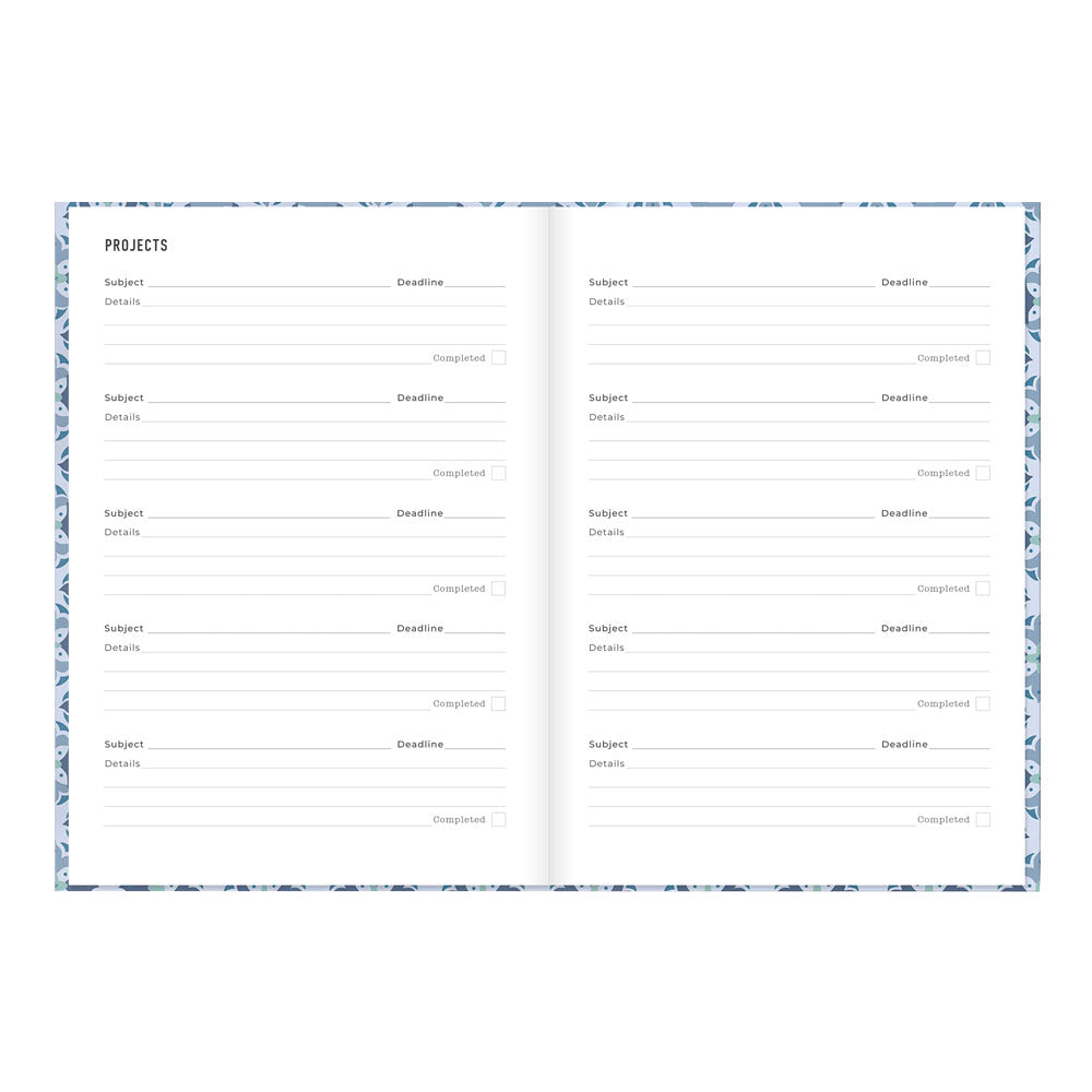 Letts A5 Weekly Planner, Morocco, 2027 Blue 27-082495 27-082495 #colour_morocco-blue